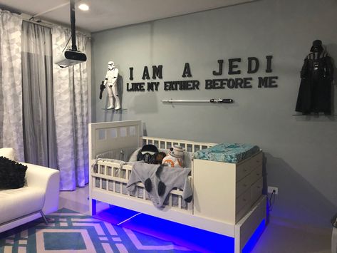 Star Wars Nursery Ideas, Star Wars Nursery Boy, Starwars Nursery, Star Wars Themed Nursery, Star Wars Baby Room, Upstairs Ideas, Star Wars Bedroom, Star Wars Nursery, Toddler Boy Room Decor