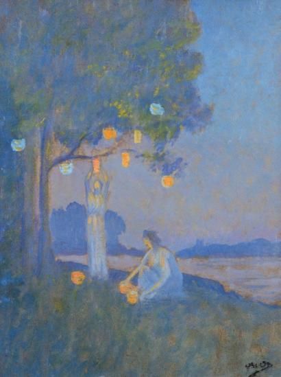 Alphonse Osbert, Ethereal Art, Gustav Klimt, Art Plastique, Art Moderne, Drawing Inspiration, Landscape Art, Art History, Painting & Drawing