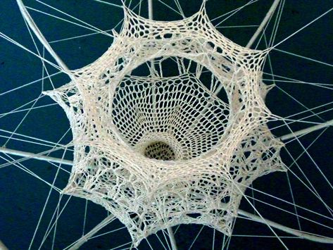 Fiber Sculpture, Textile Material, Creation Art, Lace Art, Creative Crochet, Contemporary Textiles, Knit Art, Artist Blog, Textile Fiber Art