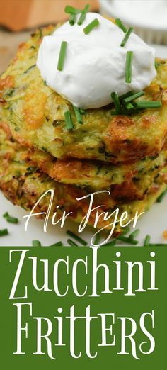 Air Fryer Zucchini Fritters, Air Fryer Zucchini, Zucchini Patties, Zucchini Fritters Recipe, Zucchini Sticks, The Best Air Fryer, Best Air Fryer, Air Fry Recipes, Easy Zucchini