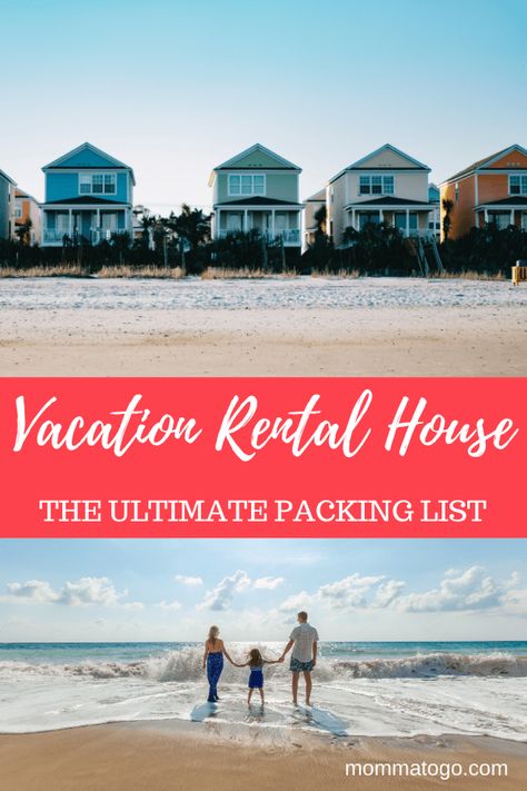 What to Bring to a Vacation Rental House - Momma To Go Travel Beach Trip Packing, What To Pack For Vacation, Beach Vacation Packing, Beach Vacation Packing List, Vacation Checklist, Beach House Vacation, Kure Beach, Beach Packing, Packing List For Vacation