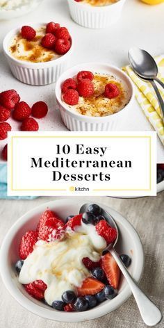 Mediterranean Desserts, Mediterranean Diet Food List, Diet Desserts Recipes, Mediterranean Recipes Healthy, Med Diet, Mediterranean Diet Recipes Dinners, Comidas Keto, Mediterranean Diet Meal Plan, Easy Mediterranean Diet Recipes