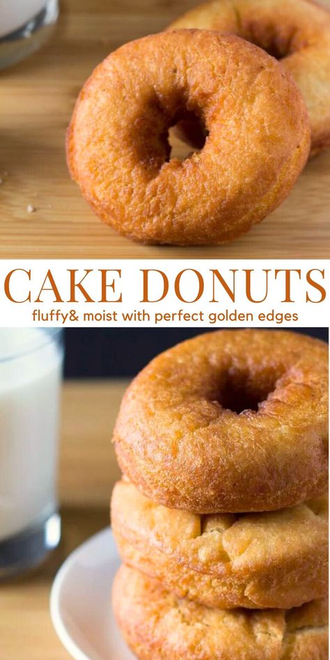 Learn how to make cake doughnuts at home. This recipe makes bakery style cake doughnuts that are fluffy and moist with golden edges. #cakedonuts #doughnuts #cakedoughnuts #oldfashioned from Just So Tasty Best Cake Donuts Recipe, How To Make The Best Donuts Ever, Vanilla Cake Donut Recipe, Maple Cake Donut Recipe, Blueberry Old Fashion Donut, Best Cake Donut Recipe, Overnight Doughnut Recipe, Buttermilk Donuts Baked, Plain Cake Donuts Baked