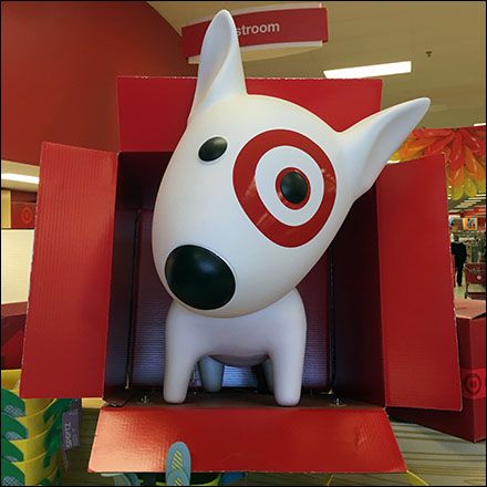 Since he fits in these boxes, this Target Bullseye The Dog promotion cycles through stores in sequence. I personally have never encountered more than one in a store at a time, even though I often v… Target Trunk Or Treat, Target Bullseye Dog, Target Cake, Ar Ideas, Target Dog, Beatles Artwork, Bullseye Target, Target Bullseye, Cute Guy