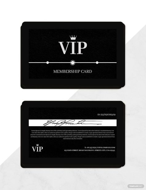 Instantly Download Amazing Membership Card Template, Sample & Example in Microsoft Word (DOC), Adobe Photoshop (PSD), Adobe InDesign (INDD & IDML), Apple Pages, Adobe Illustrator (AI), Microsoft Publisher Format. Available in 3.5x2 inches + Bleed. Quickly Customize. Easily Editable & Printable. Aesthetic Id Card Template, Membership Card Template, Vip Card Design, Club Membership Card, Kotak Bento, Gift Card Template, Member Card, Paper Dolls Diy, Vip Card