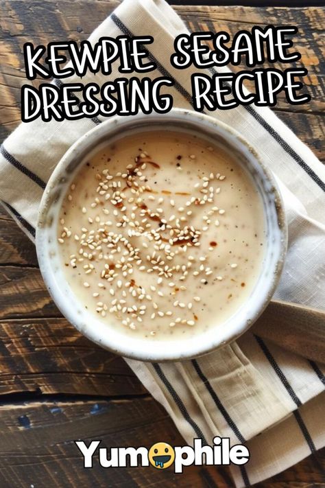 Kewpie Sesame Dressing Recipe Creamy Sesame Sauce, Kewpie Roasted Sesame Dressing Recipes, Kewpie Sesame Dressing Recipes, Kewpie Mayo Recipe Ideas, Kewpie Sesame Dressing, Sesame Dressing Recipe, Roasted Sesame Dressing, Salads For Dinner, Kewpie Mayo