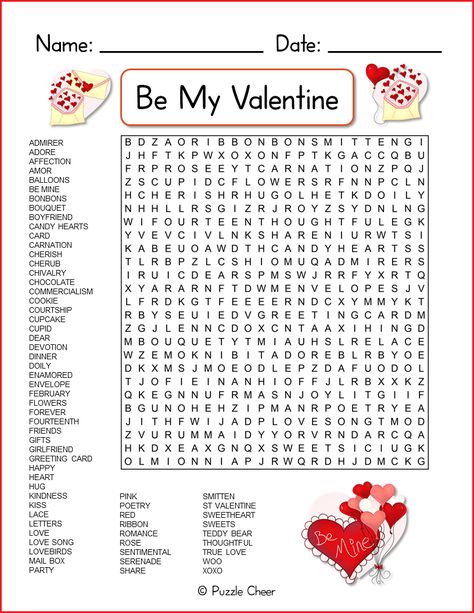 Valentine’s Day Word Search, Valentine Word Search Free Printable, Valentine’s Day Worksheet, February Word Search, Valentine Word Search, Word Puzzles Printable, Valentines Word Search, Valentine Worksheets, Valentines Puzzles