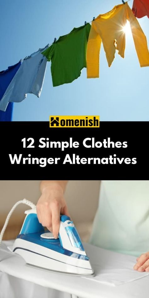 Since the invention of the washing machine, especially the energy-efficient ones, the lives of many have improved. The dreaded chore of washing the clothes by hand is not only time consuming, but it’s also a labor intensive task to do at home. Diy Clothes Wringer, Clothes Wringer, Wringer Washer, Heated Towel Warmer, Simple Clothes, Task To Do, Wet Clothes, Towel Warmer, Drying Clothes