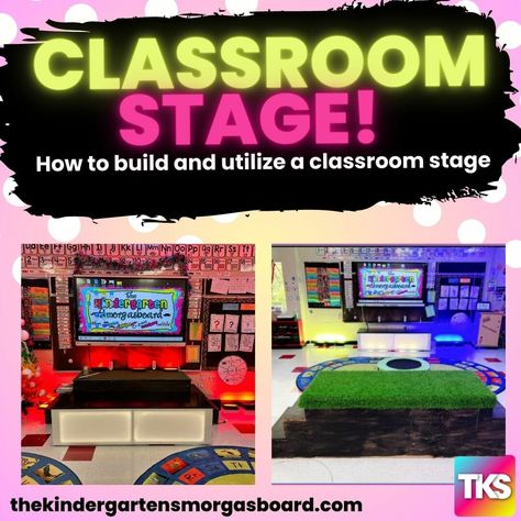 Teacher Stage In Classroom, Classroom Platform Stage, Promethean Board Classroom Setup, Classroom Stage With Storage, Stage For Classroom, Classroom Stage, Promethean Board, Classroom Arrangement, Kindergarten Smorgasboard