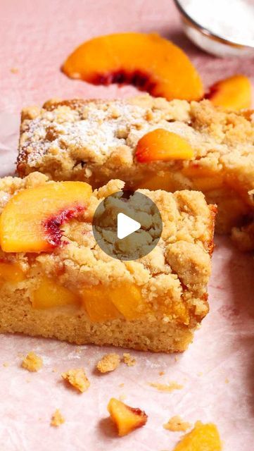 Christina Marsigliese on Instagram: "BROWN BUTTER Peach Crumb Cake!🍑 Get those late Summer fruit bakes in! Buttery, soft, tender and moist one bowl brown butter vanilla cake topped with a thick layer of fresh brown sugared peaches and thick chunky buttery brown sugar crumbs. SO good! The recipe is up on the blog. Link in bio.
—> https://scientificallysweet.com/brown-butter-peach-crumb-cake/

#peaches #peachcrumbcake #crumbcake #buttercake #peach #peachcake #baking #recipe #foodscience #peachcobbler #brownbutter #brownbuttercake" Sugared Peaches, Peach Crumb Cake, Fruits Recipes, Brown Sugar Peaches, Summer Fruit Recipes, Peach Recipes, Peach Cake, Baked Fruit, Baking Recipe