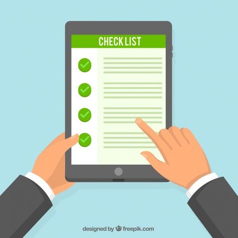 Tablet background with checklist Free Ve... | Free Vector #Freepik #freevector #background #design #hands #color Tablet Background, Surveys For Money, Illustration Story, List Design, Online Registration, Devices Design, Online Surveys, Card Gift, Technology Gadgets