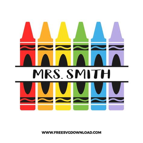 Crayola Svg, Crayon Svg, Crayon Monogram, Teacher Appreciation Quotes, Rainbow Crayon, Teacher Name Signs, Diy School, Crayon Box, Diy Teacher Gifts