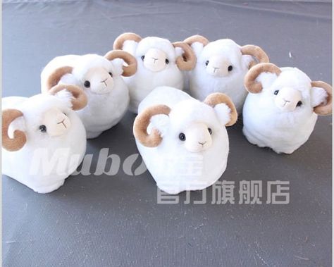 Ram Cute, Cute Ram, Goat Plush, Mini Sheep, Sheep Plush, Kawaii Plush, Kawaii Plushies, Cute Stuffed Animals, All Things Cute