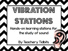 Teachery Tidbits: Vibration Stations {freebie} Waves Science, Science Kindergarten, Music Science, Grade 3 Science, Summer Catch, Sound Science, Spring Music, Sound Energy, 1st Grade Science