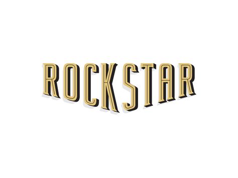 Rockstar Type Rockstar Design, Typography Letters, Typography Lettering, Design Reference, Rappers, The North Face Logo, Creative Professional, Retail Logos, Brand Logo