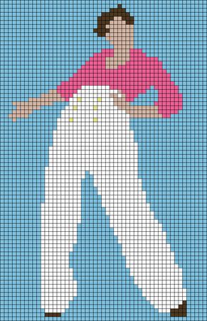 Alpha pattern #41771 | BraceletBook Harry Styles Cross Stitch Patterns, Harry Styles Cross Stitch, Art Pixel, Pixel Art Templates, Pixel Crochet, Pixel Art Grid, Tapestry Crochet Patterns, Minecraft Pixel Art, Beaded Cross Stitch