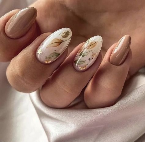 Nail Autumn, Watercolor Nails, Unghie Sfumate, November Nails, Casual Nails, Her Nails, Autumn Nails, Classy Nails, Floral Nails