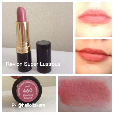 Revlon Super Lustrous Lipstick- Pearl Finish 460 Blushing Mauve Revlon Blushing Mauve Lipstick, Revlon Lipstick Shades, Pearl Lipstick, Mauve Lipstick, Revlon Lipstick, Revlon Super Lustrous Lipstick, Lip Color Lipstick, Makeup 101, Revlon Super Lustrous