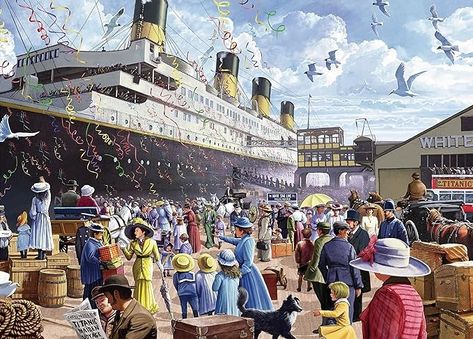 Amazon.com: Jigsaw Puzzles for Adults 1000 Piece R.M.S. Titanic 27.56 x 19.69 Inch Puzzles for Adults Kids Educational Game Challenge Toy Puzzles 1000 Pieces for Adults : Toys & Games Black Cat Drawing, Cruise Kids, Sailing Day, Jigsaw Puzzles 1000, Educational Games For Kids, Rms Titanic, Wooden Jigsaw Puzzles, Cat Drinking, Wooden Jigsaw