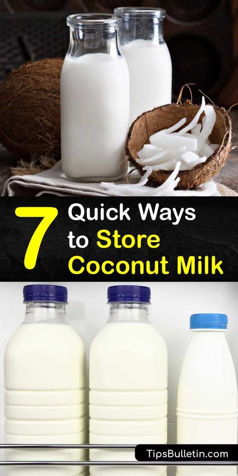 How To Use Fresh Coconut Meat, Coconut Creamer, Milk Storage, Coconut Milk Powder, Mother Milk, Water Bath Canning, Nut Milk Bag, Milk Alternatives, Milk Carton