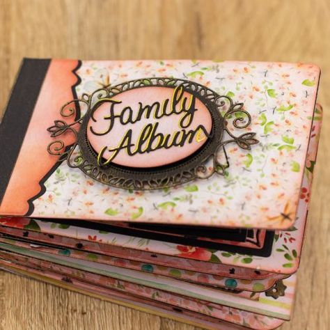 Crafters Companion Cards Tutorials, Memory Book Diy, Tonic Cards, Diy Mini Album, Handmade Photo Albums, Crafters Companion Cards, Album Tutorial, Journal Making, Memory Album