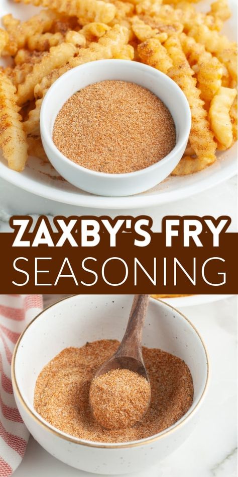 Copycat Zaxby's fry seasoning is a great way to add amazing flavor to your french fries or tater tots. A blend of pantry staples, you can make your own Zaxby's french fry seasoning with just a few ingredients. Zaxbys Seasoning, Zaxby’s French Fry Seasoning, Home Fry Seasoning, Freddy’s Fry Sauce, Best Fry Seasoning, Fuddruckers Seasoning, Zaxbys Fries Seasoning Recipe, Zaxbys Sauce Recipe, Seasoning For French Fries