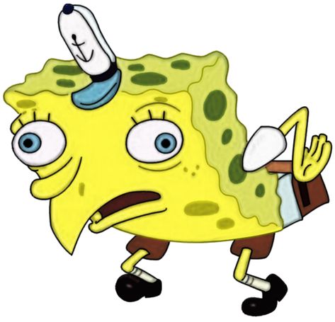 hIgH rEsOlUtIoN mOcKiNg SpOnGeBoB | Mocking SpongeBob | Know Your Meme Mocking Spongebob, Bird Meme, Spongebob Meme, Spongebob Drawings, Spongebob Painting, Spongebob Funny, Spongebob Wallpaper, Fallout 3, Cartoon Painting