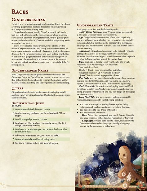 Dnd Animal Race, Dnd Festival Games, Christmas One Shot Dnd, Dm Binder, Dnd Generator, Dnd 5e Races, Christmas Dnd, Dnd Christmas, 5e Races