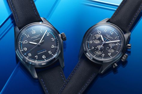 Introducing - New Longines Spirit Bucherer BLUE Watches (Specs & Price) Longines Spirit, Spirit Day, Monochrome Makeup, Monochrome Makeup Look, Monochrome Watches, Pilot Watch, Blue Watches, Hand Model, Classic Watches