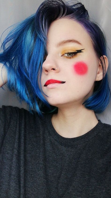 Pikachu Costume Makeup, Pikachu Inspired Makeup, Pikachu Eye Makeup, Pikachu Makeup Ideas, Squirtle Makeup, Pikachu Makeup Halloween, Mimikyu Makeup, Pokemon Inspired Makeup, Pokemon Makeup Looks