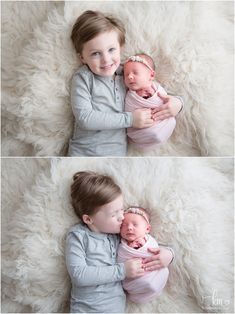 big brother and newborn baby sister - sibling poses Newborn Family Pictures, Newborn Sibling, Foto Newborn, Newborn Photography Boy, Sibling Poses, Sibling Photography, Big Brothers, Sibling Photos, Newborn Pics