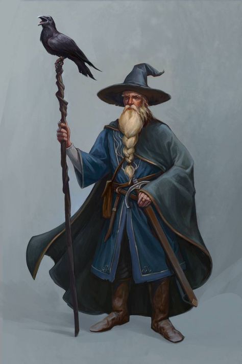 Wizard Drawings, Dnd Wizard, Gandalf The Grey, Fantasy Wizard, Skyrim, Wizard, Dnd Characters, Character Portraits, Fantasy Character Design