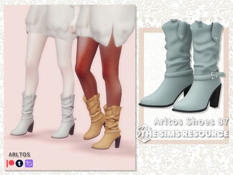 Country Girl Boots, Cowgirl Shoes, Sims 4 Black Hair, Cc Shoes, Hippie Boots, Sims 4 Cc Shoes, Sims 4 Teen, Sims 4 Dresses, Sims 4 Characters