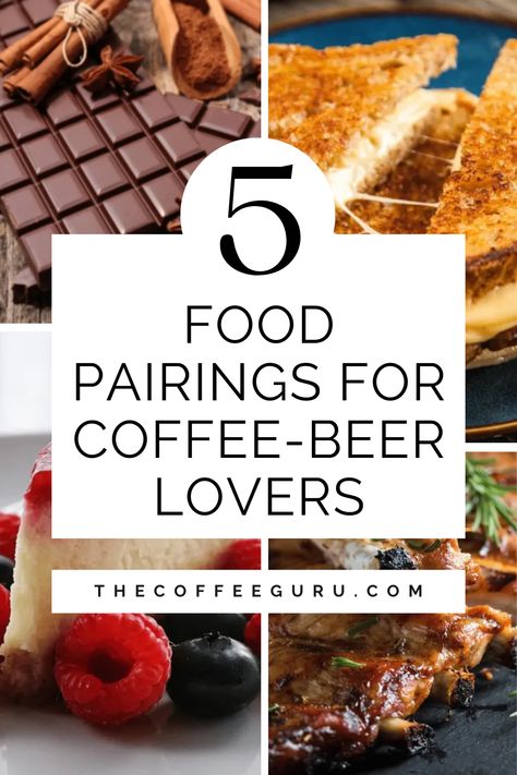 If you happen to be a fervent aficionado of coffee beer, then you most likely know all too well about the exquisite marriage between the rich, bold flavors of coffee and the malty, hoppy complexities of beer. However, have you ever pondered the idea of taking your indulgence to the next level by combining it with some delectable victuals? If so, we have compiled a list of five tantalizing and scrumptious food pairings that are sure to elevate your experience to new heights. #coffee #beer #food Coffee Pairings Food, History Of Coffee, Coffee Tips, Beer Food, Coffee History, Scrumptious Food, Coffee Hacks, Coffee World, Coffee Health Benefits