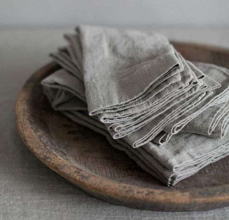 Orkney Linen Napkin Set - Rough Linen Rough Linen, Wall Decor Storage, Natural Baskets, Linen Duvet Covers, Linen Duvet, Linen Set, Linen Table Runner, Linen Placemats, Shop Mens Clothing