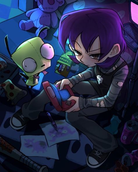 Invader Zim Characters, Emo Art, Scene Art, Scene Kids, Scene Emo, Invader Zim, Know Your Meme, Epic Art, Cartoon Shows