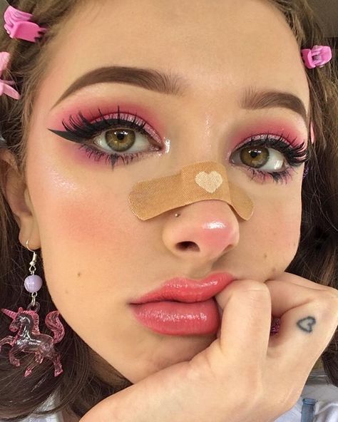 Soft Girl Makeup, E Girl Makeup, Festival Make Up, Drag Make-up, Kawaii Makeup, Alternative Makeup, Smink Inspiration, Beauty Make-up, Cute Makeup Looks