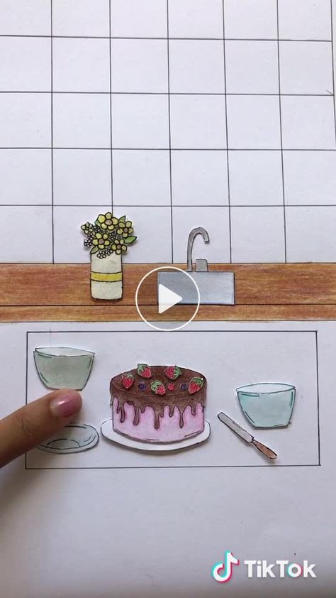 Chocolate Cake Stop Motion 🍫🍰 #stopmotion #stopmotionbr #drawing #foryoupage #foryou Stop Motion, Chocolate Cake, Motion, Cake