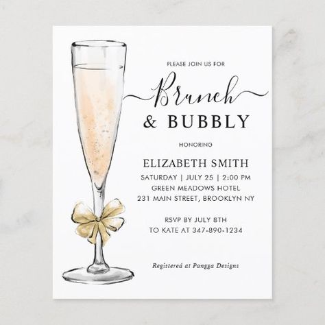 Elegant Chic Gold Brunch And Bubbly Bridal Shower #zazzle #weddinginvitations #birthdayinvitations #babyshowerinvitations #zazzleinvitations #monogram #businesscards #graduation #homedecor Wine Bridal Shower Invitations, Bridal Shower Brunch Invitations, Brunch And Bubbly, Bridal Shower Wine, Brunch Bubbly, Modern Bridal Shower, Brunch Invitations, Wedding Shower Invitations, Bridal Shower Brunch