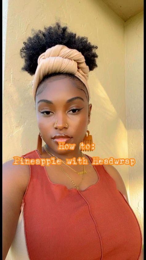 Pineapple with Head Scarf. in 2022 | Hair wrap scarf, African hair wrap, Hair wraps Headwrap Hairstyles, Cabello Afro Natural, African Hair Wrap, Headwrap Tutorial, Head Wrap Styles, Hair Wrap Scarf, Hair Scarf Styles, Wrap Hair, Scarf Hair