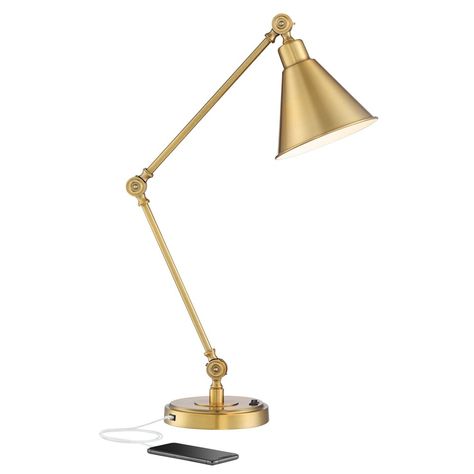 Gold bedside lamp