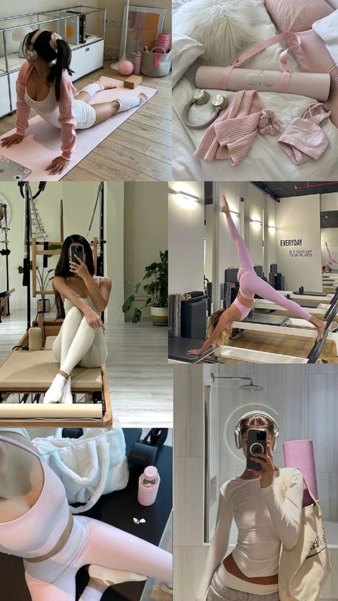 Pilates Workout Vision Board, Pilates Mum Aesthetic, Gym Working Out, Gym Pilates Aesthetic, Pilates Workout Asethic, Pilates Girlies Aesthetic, Body Goals Vision Board Summer Hip Dips, Paloties Princess, Vision Board Pilates Aesthetic