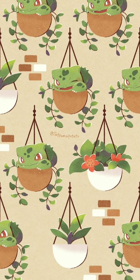 Pokemon Wallpaper Bulbasaur, Cute Pokemon Wallpapers Aesthetic, Pokemon Pattern Wallpaper, Bulbasaur Background, Aesthetic Pokemon Wallpaper, Pokémon Wallpaper Iphone, Bulbasaur Wallpaper, Bulbasaur Cute, Pokemon Wallpaper Iphone