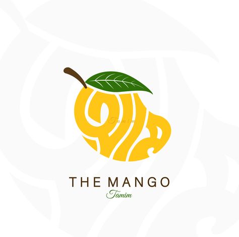 Mango Shapography I Bangla Typography I Mango Typography, Shape Typography, Mango Aesthetic, Typography Bangla, Mango Logo, Bangla Typography, Papaya, Mango, Typography