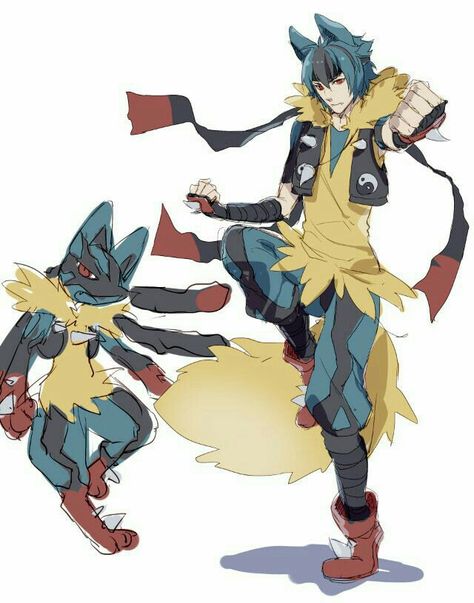 Mega Lucario, Mega Evolution, anime boy, human form, cool; Pokémon Pokemon Into Humans, Lucario As A Human, Pokemon As A Human, If Pokemon Were Humans, Pokemon In Human Form, Pokemon As Humans Anime, Realistic Lucario, Pokemon Human Form Male, Pokémon As Humans