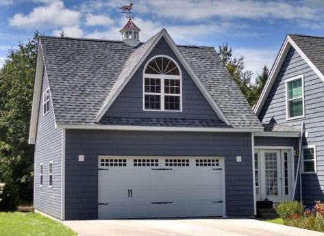 Detached Two Story Garage in ME 24 x 24   Starting At $28,425   30 Saves   #1335   login to Save Detached Garage Cost, Two Story Garage, Detached Garage Designs, Carport Modern, 2 Story Garage, Prefab Garages, Garage Plans With Loft, Garage Apartment Plan, Plan Garage