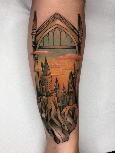 Mirror Of Erised Tattoo, Harry Potter Mirror, Mirror Of Erised, Harry Tattoos, Stained Glass Tattoo, Cardinal Tattoos, Hp Tattoo, Harry Potter Tattoos, Harry Potter Tattoo