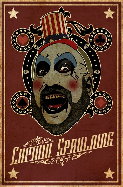 A personal vision of my favorite movies Human Centipede, House Of 1000 Corpses, The Devil's Rejects, Captain Spaulding, Movie Posters For Sale, Horror Fanatic, My Favorite Movies, Cult Movie, Horror Movie Icons