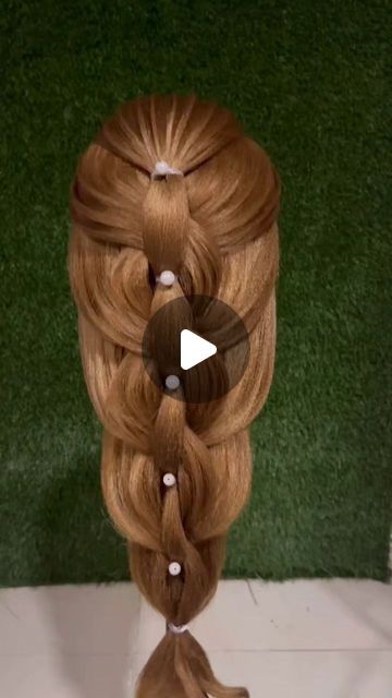 Easy Hair Dos, Easy Bun Hairstyles For Long Hair, Barbie Hairstyle, Makeup Life Hacks, Wedding Hairstyles Tutorial, Hoco Hair Ideas Half Up, Beautiful Braided Hair, Hoco Hairstyles, Trending Reels