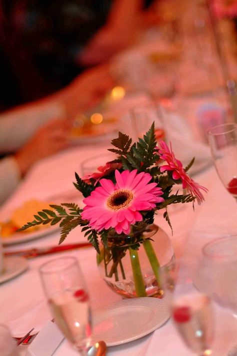 Gerber daisy centerpiece Simple Gerber Daisy Centerpiece, Gerber Daisy Wedding Centerpieces, Gerber Daisy Centerpiece, Daisy Wedding Centerpieces, Gerbera Daisy Centerpiece, Gerber Daisy Wedding, Daisy Centerpieces, Centerpieces Simple, Simple Centerpiece